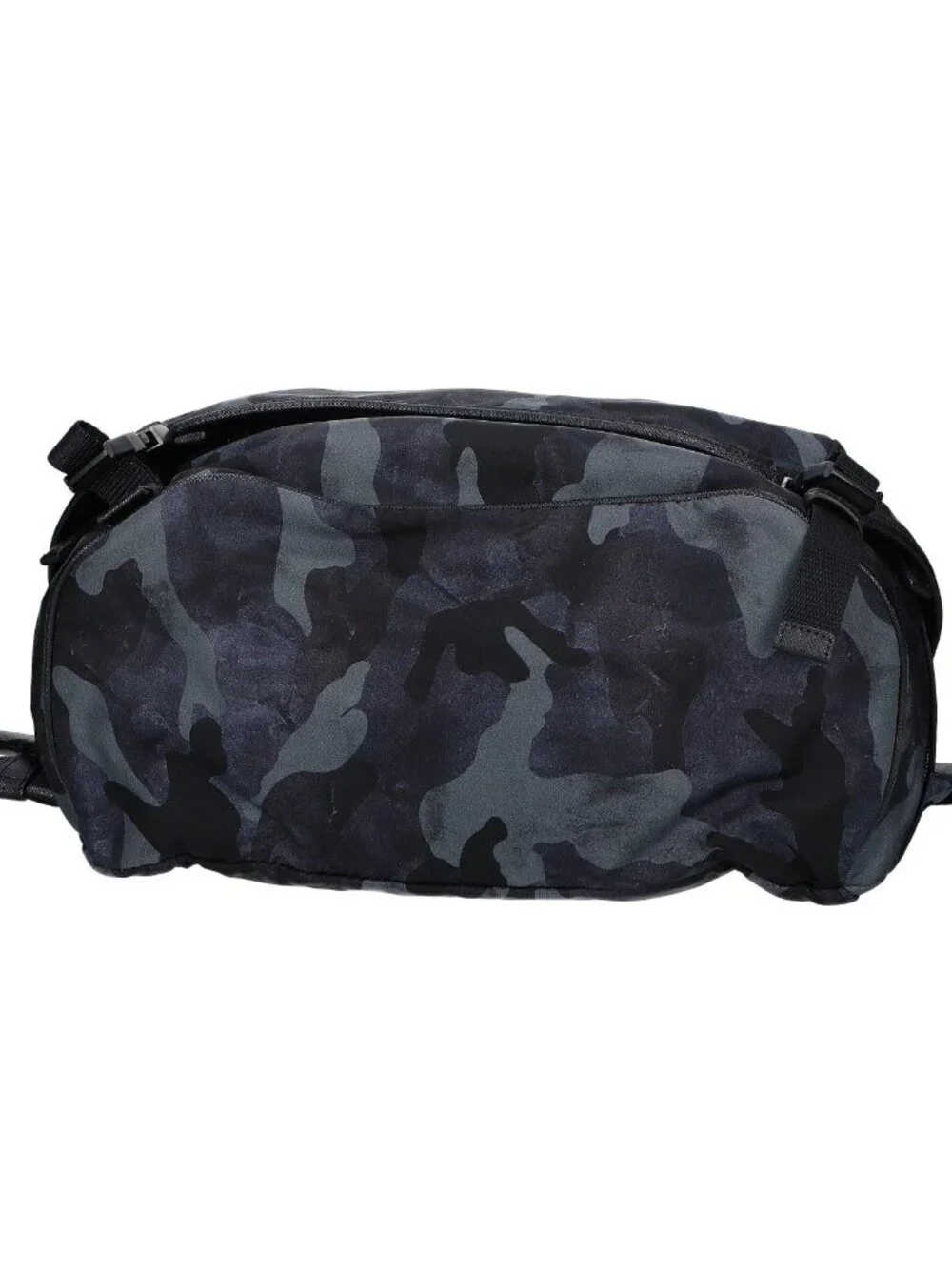 Prada 2 Nylon Camouflage Triangle Plate Messenger Bag